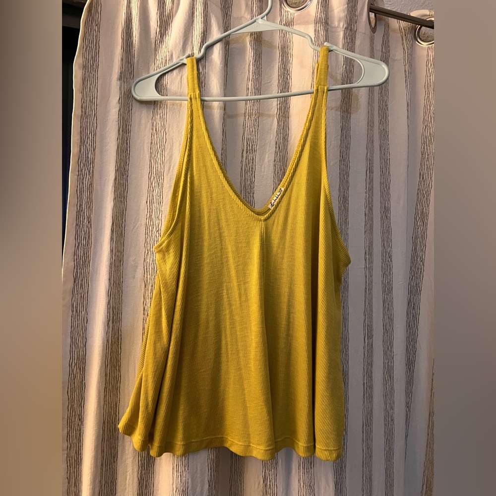 Free People Mustard Camisole Top